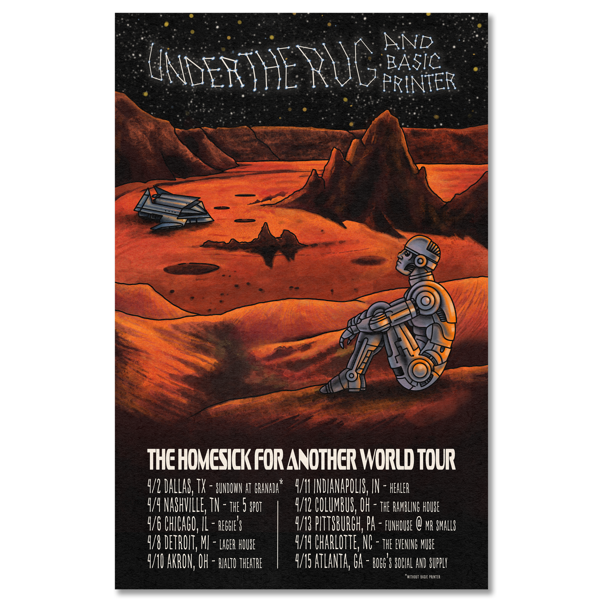 Homesick for Another World Tour Poster