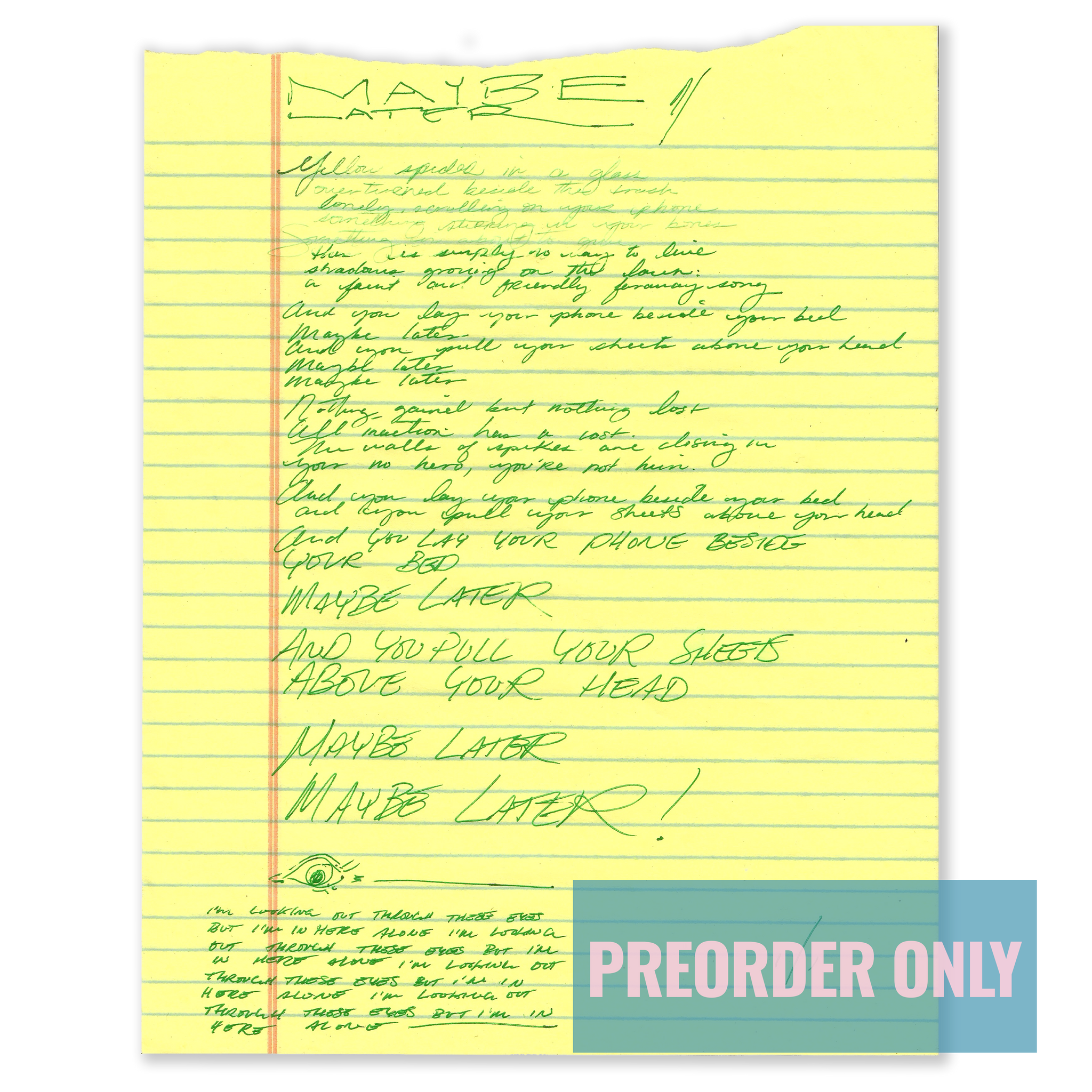 ILOTTEBIIHA - Original Handwritten Lyrics