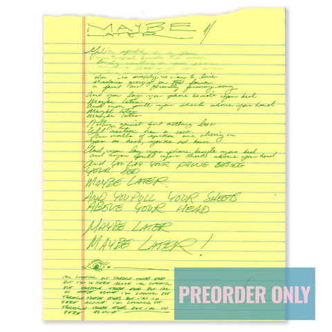 ILOTTEBIIHA - Original Handwritten Lyrics