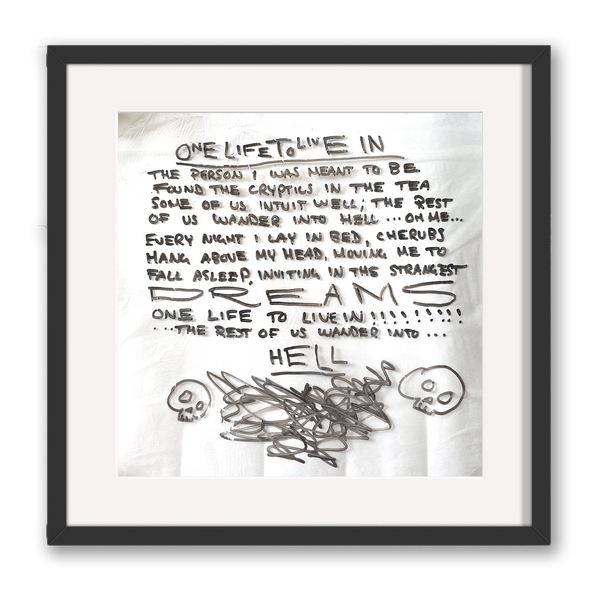 HIE - One of a kind original booklet art - framed